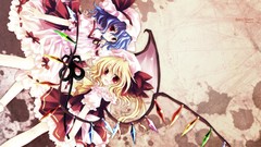 Blondes touhou wings dress