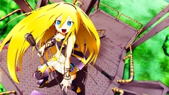 Blondes vocaloid blue eyes