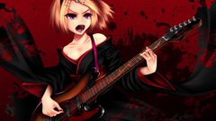 Blondes vocaloid dress kimono