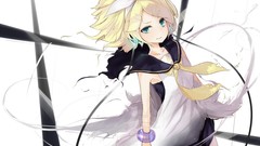 Blondes vocaloid kagamine rin hair bow hair ribbons
