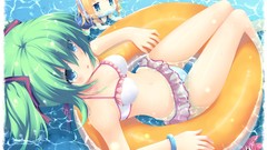 Blondes water bikini vocaloid