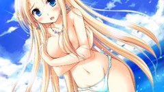 Blondes water blue eyes