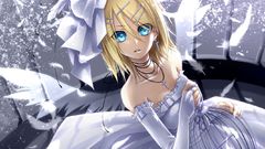 Blondes wings vocaloid gloves