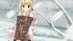 Blondes winter snow fate