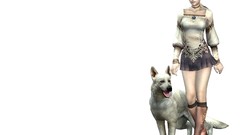 Blondes woman 3D view