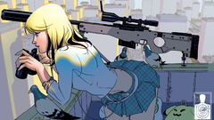 Blondes woman Assassin snipers