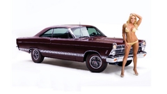 Blondes woman bikini magenta