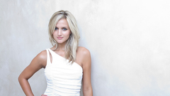 Blondes woman blue eyes