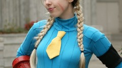 Blondes woman blue uniforms