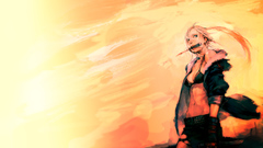 Blondes woman bra mouth