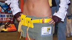 Blondes woman cosplay cleavage