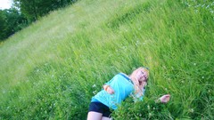 Blondes woman cosplay macross