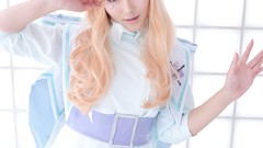 Blondes woman cosplay macross