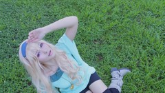 Blondes woman cosplay macross