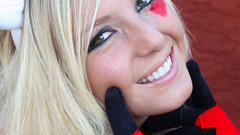 Blondes woman cosplay models