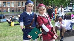 Blondes woman cosplay the