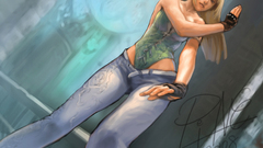 Blondes woman digital art