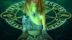 Blondes woman fantasy magic