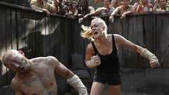 Blondes woman fight yvonne