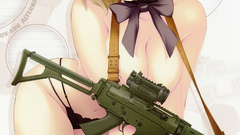 Blondes woman Guns Calendar