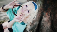 Blondes woman macross cosplay
