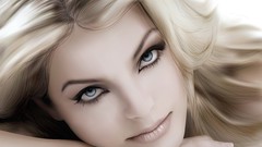 Blondes woman models yvonne