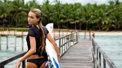 Blondes woman panties ass