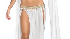 Blondes woman pierced navel