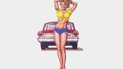 Blondes woman pinups Shorts