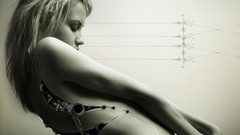 Blondes woman Robots cyborgs