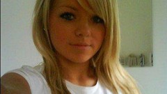 Blondes woman self shot