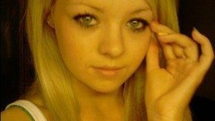 Blondes woman self shot