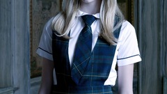 Blondes woman uniforms school