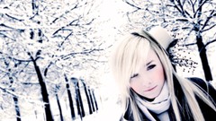 Blondes woman winter Laura