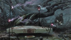 Blood altar sacrifice magic: the gathering fantasy art Donato 