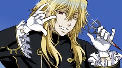Blood Anime scissors blondes pandora hearts heterochromia 