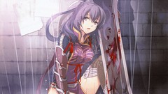 Blood Anime Swords anime girls video games Rixia Mao The Legend 