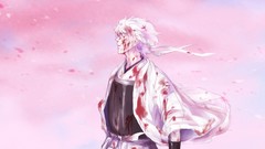 Blood Anime white hair red eyes short hair gintama sakata 