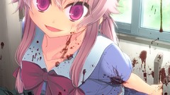 Blood big eyes mirai nikki gasai yuno yandere