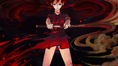 Blood-c drawing cartoon red