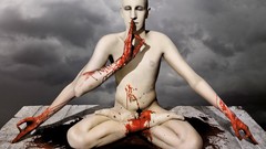 Blood digital art fantasy art album covers meshuggah