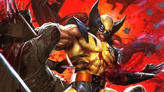 Blood fight X-Men wolverine marvel comics artwork marvel comics 