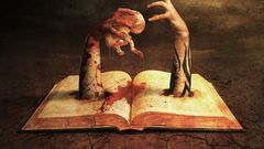 Blood hands Books grainy