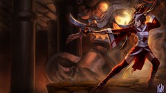 Blood League of Legends video games riot games Akali