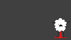 Blood minimalistic bleeding anus Rejected Cartoons