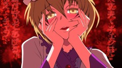 Blood parody brunettes short hair yellow eyes touhou mirai 