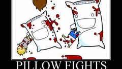 Blood pillows pillow fight