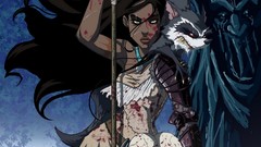 Blood raccoons Pocahontas horror disney artwork alternative art 