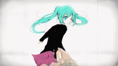 Blood skirts long hair injury hatsune miku vocaloid wink 