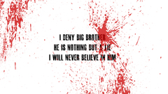 Blood splatters Big Brother